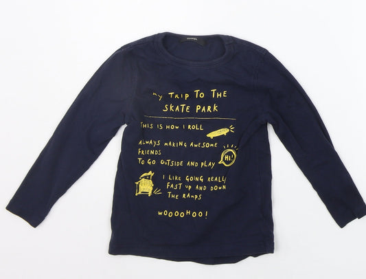 George Boys Blue   Basic T-Shirt Size 3-4 Years
