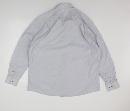 George Mens Grey    Button-Up Size 18
