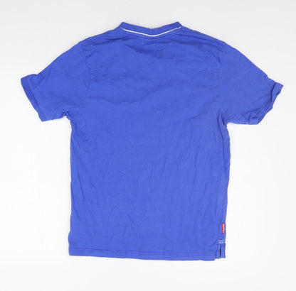 Womens UK Size S Slazenger Blue Basic T-Shirt