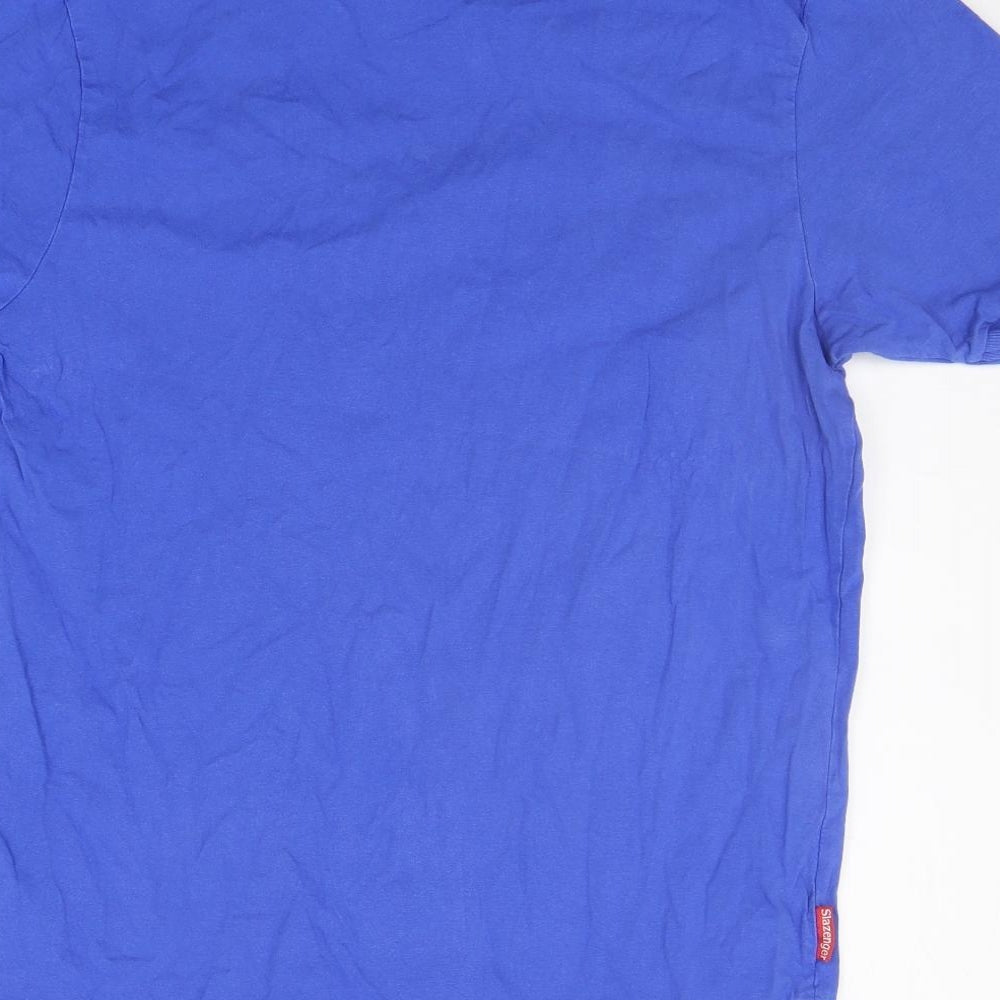 Womens UK Size S Slazenger Blue Basic T-Shirt