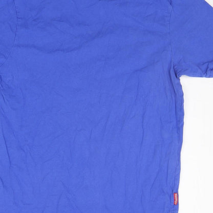 Womens UK Size S Slazenger Blue Basic T-Shirt
