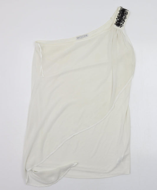 Definitions  Womens White   Basic Tank Size 18