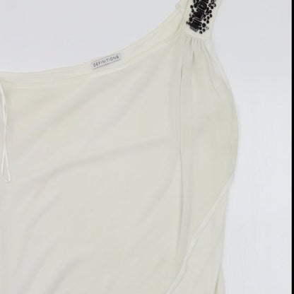 Definitions  Womens White   Basic Tank Size 18