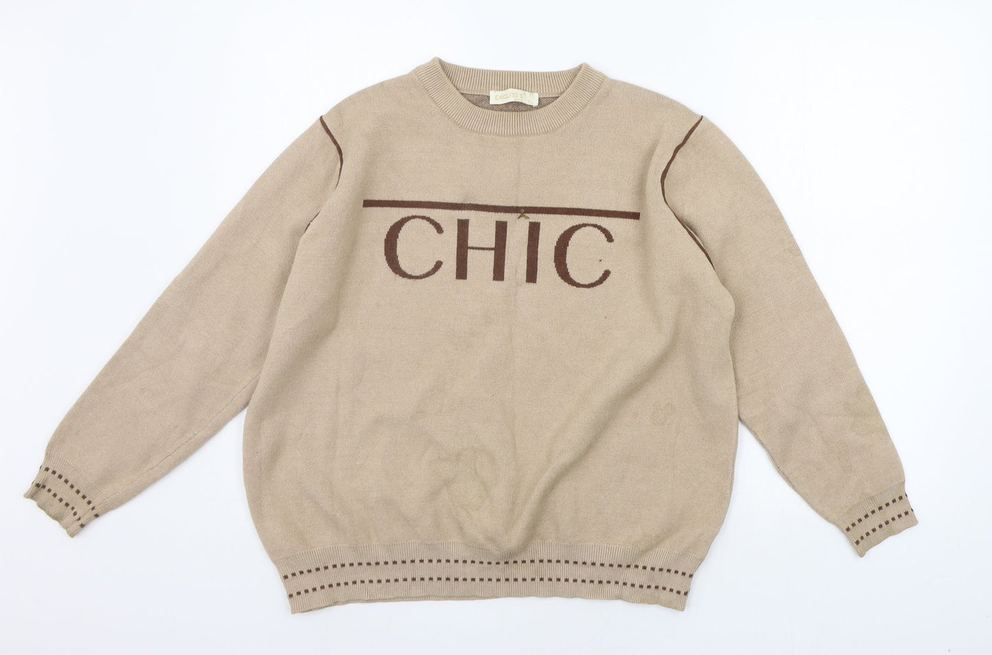 TU Womens Beige   Pullover Jumper Size S