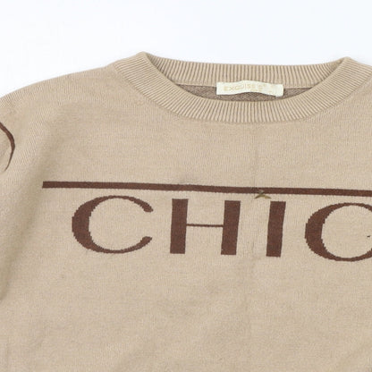 TU Womens Beige   Pullover Jumper Size S