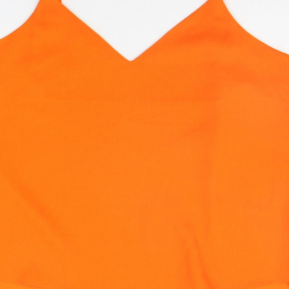 George Womens Orange   Basic Blouse Size 12