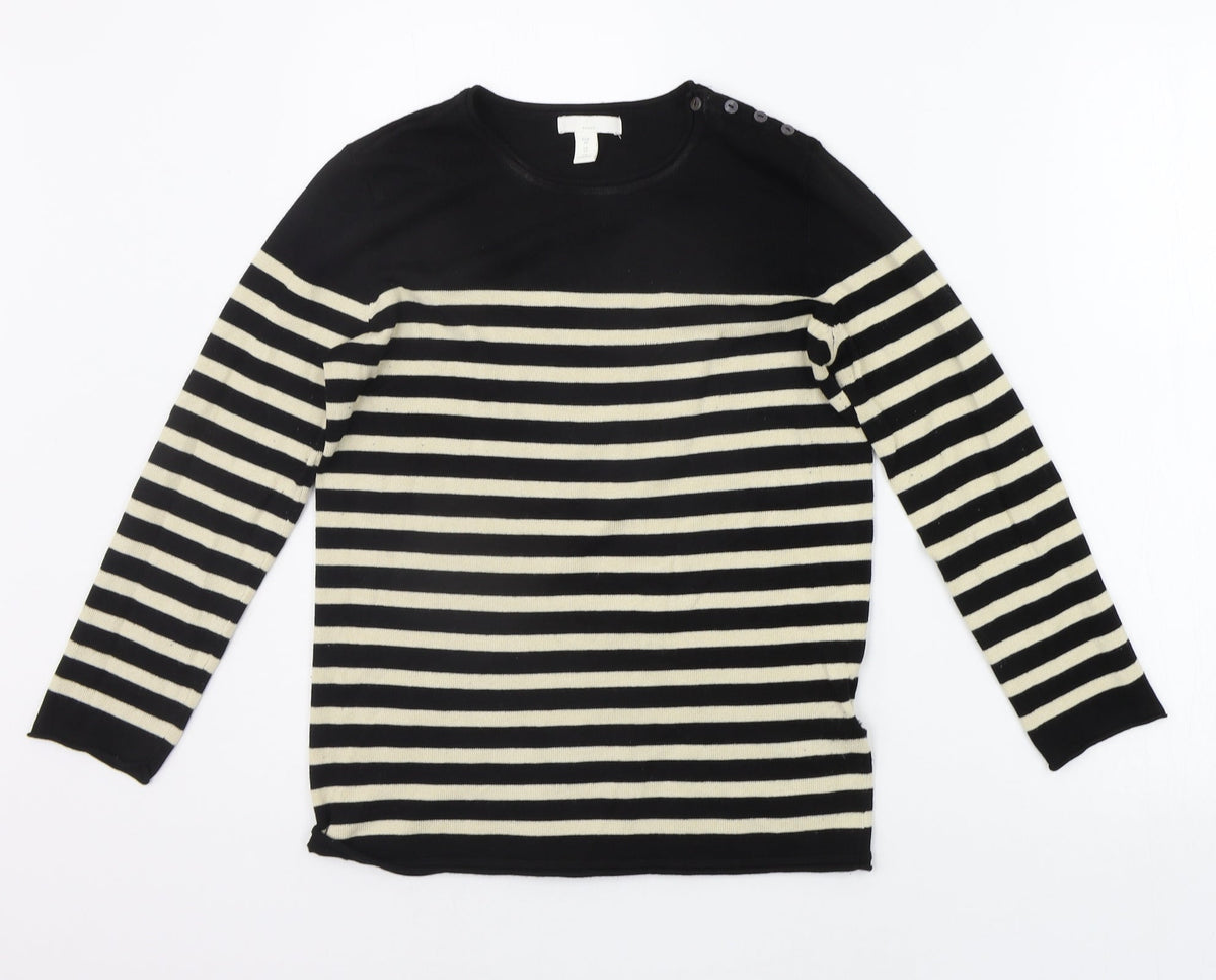 Womens UK Size XS H&M Beige Pullover Jumper