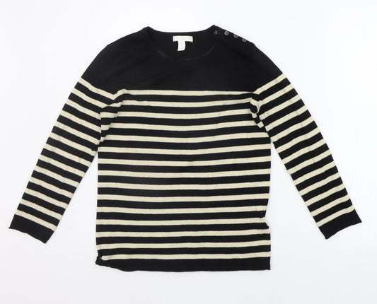 Womens UK Size XS H&M Beige Pullover Jumper