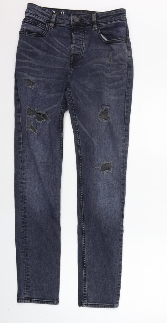 Denim & Co. Mens Blue   Straight Jeans Size 28 in L32 in