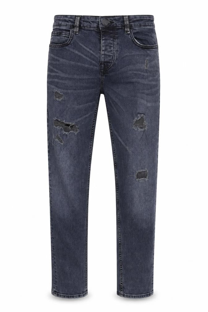 Mens UK Size 28 in Denim & Co. Regular Fit Straight Blue Jeans