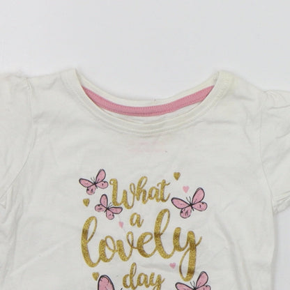 Primark Baby White   Basic T-Shirt Size 12-18 Months