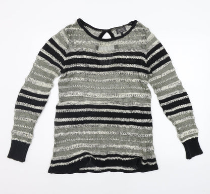 NEXT Womens Beige Striped  A-Line  Size 14