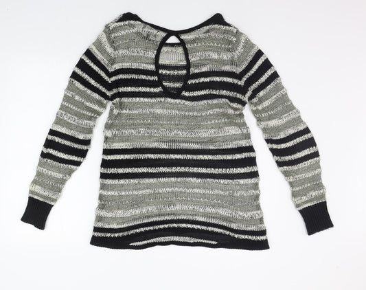 NEXT Womens Beige Striped  A-Line  Size 14