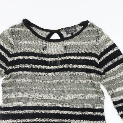 NEXT Womens Beige Striped  A-Line  Size 14