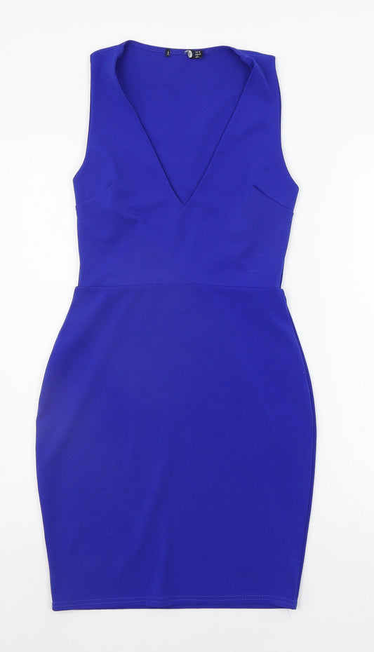 Boohoo Womens Blue   A-Line  Size 10