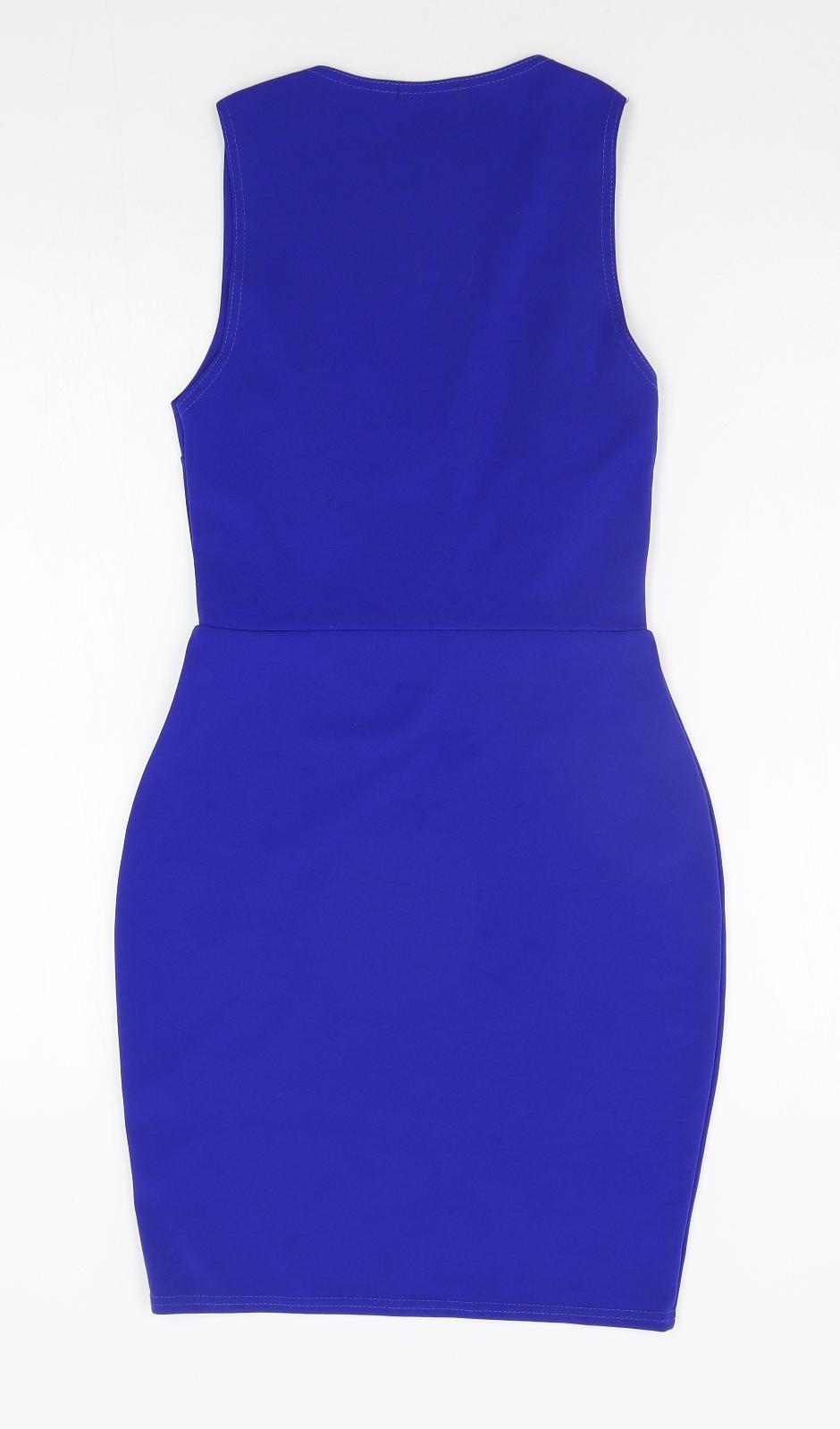 Boohoo Womens Blue   A-Line  Size 10