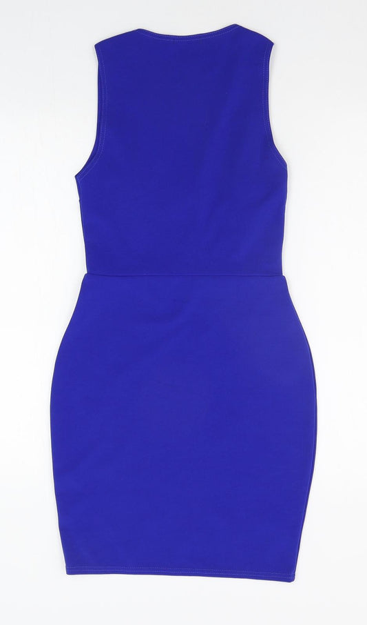 Boohoo Womens Blue   A-Line  Size 10