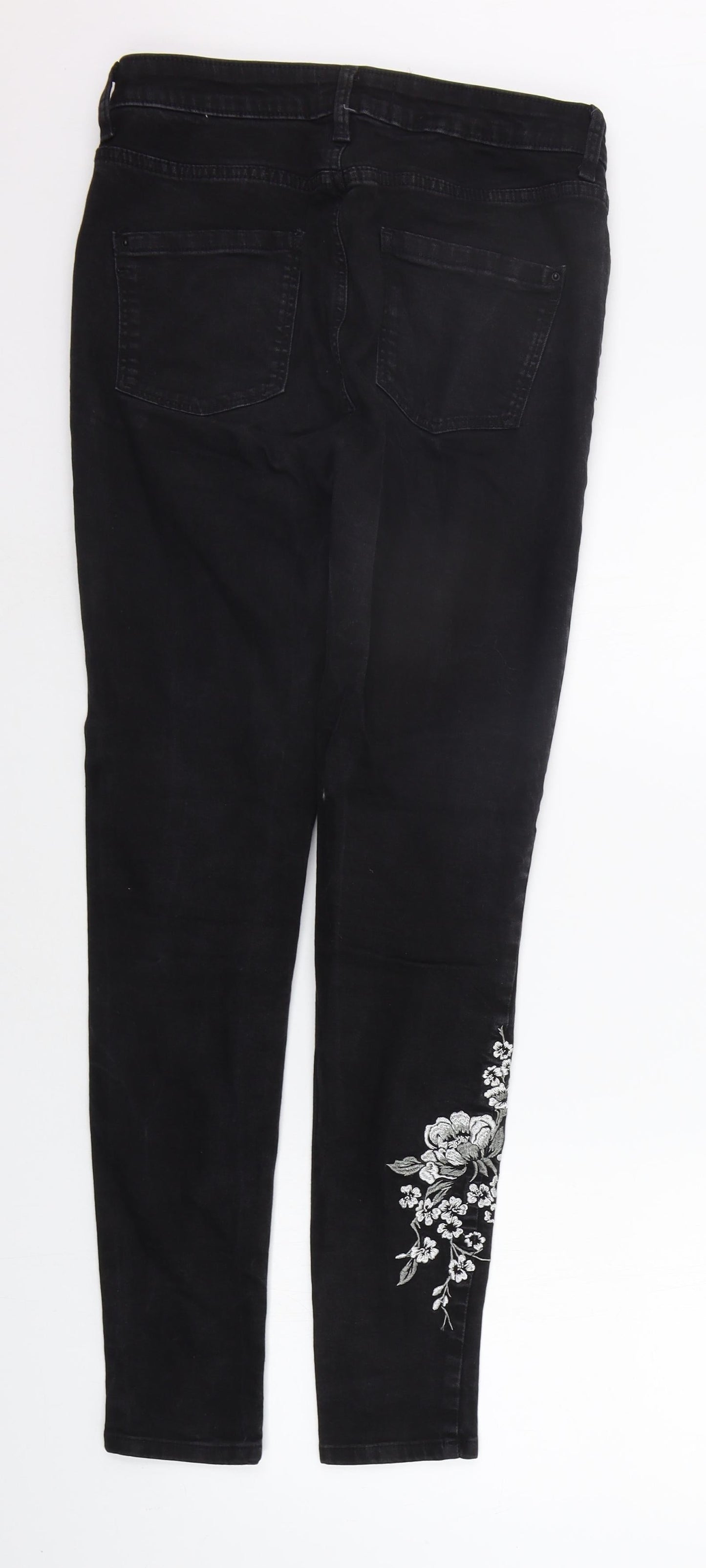 Preworn Womens Black   Skinny Jeans Size 10 L29 in