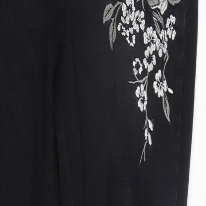 Preworn Womens Black   Skinny Jeans Size 10 L29 in