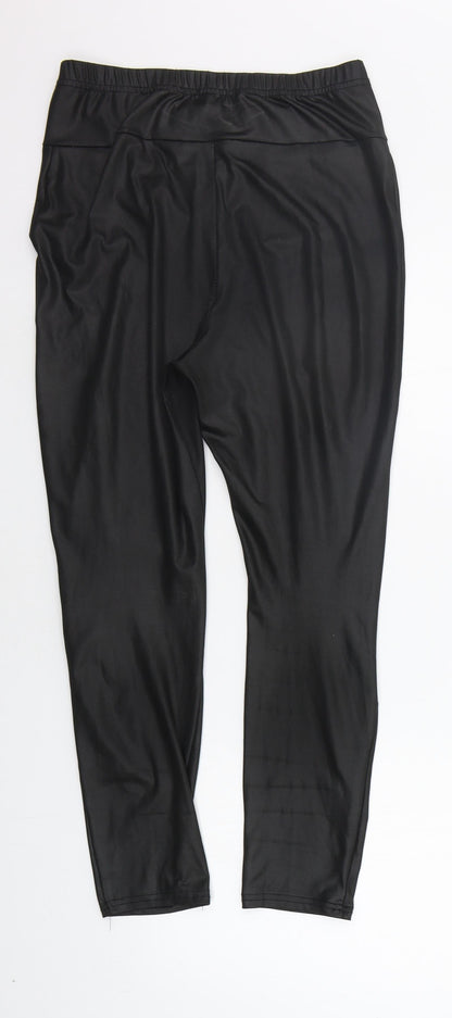 Womens UK Size 12 Boohoo Regular Fit Jegging Black Trousers