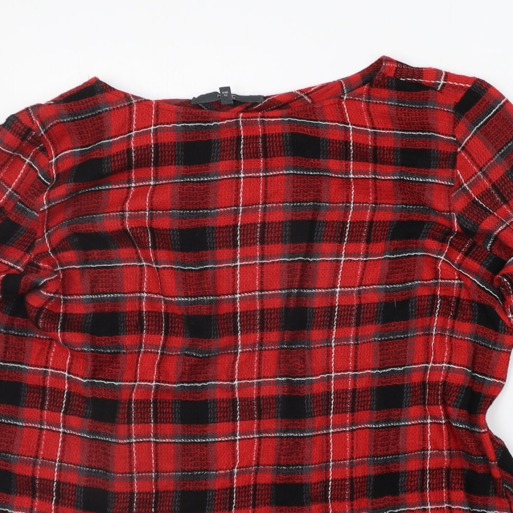 Womens UK Size 14 NEXT Red Pullover Jumper
