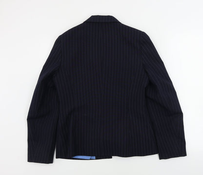 Dorothy Perkins  Womens Blue Striped  Jacket Blazer Size 12