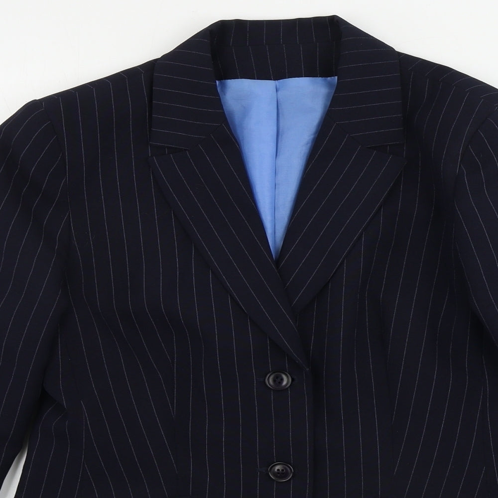 Dorothy Perkins  Womens Blue Striped  Jacket Blazer Size 12