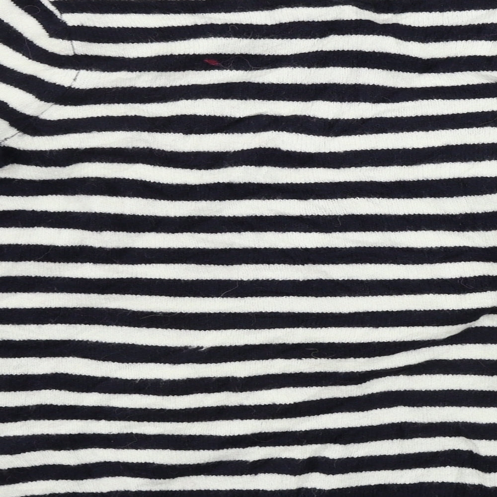 TU Womens White Striped  Pullover Jumper Size 12