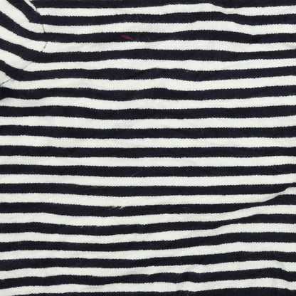 TU Womens White Striped  Pullover Jumper Size 12