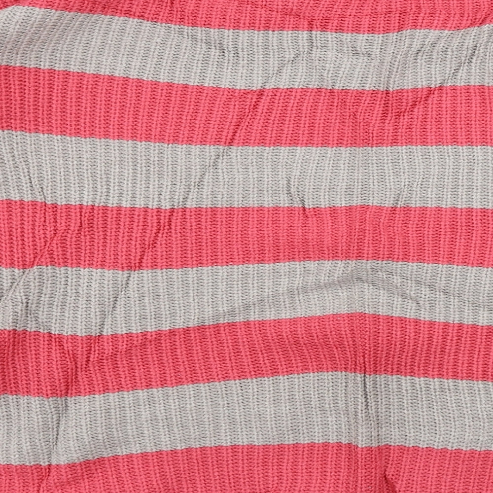 TU Womens Grey Striped  Pullover Jumper Size 16