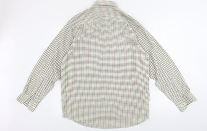 Mens UK Size 16.5 Berkertex White  Button-Up Long Sleeve Casual Shirt