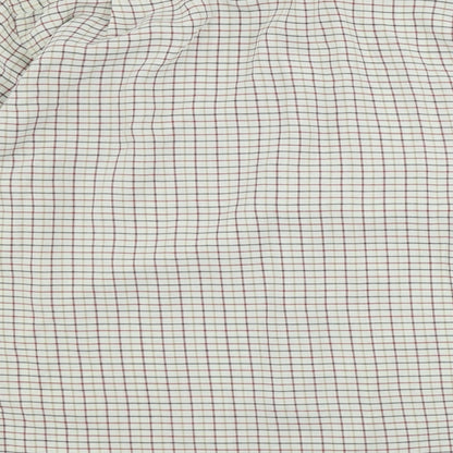 Mens UK Size 16.5 Berkertex White  Button-Up Long Sleeve Casual Shirt