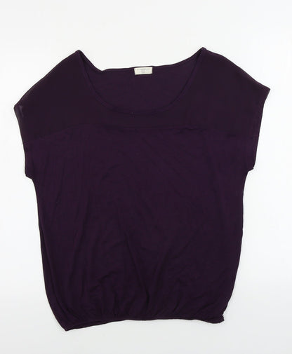 Womens UK Size 8 New Look Purple Basic Blouse