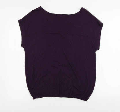 Womens UK Size 8 New Look Purple Basic Blouse