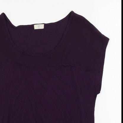 Womens UK Size 8 New Look Purple Basic Blouse