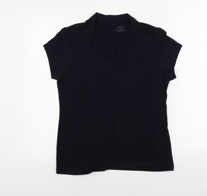 Womens UK Size L Grace Blue Basic T-Shirt