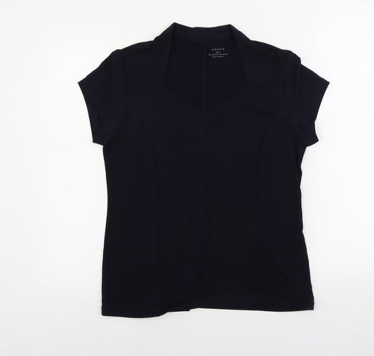 Womens UK Size L Grace Blue Basic T-Shirt