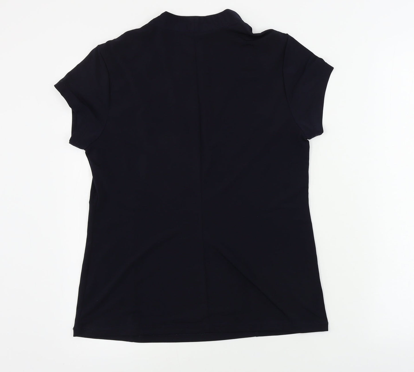 Womens UK Size L Grace Blue Basic T-Shirt