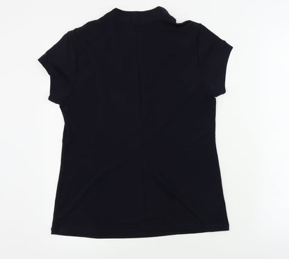 Womens UK Size L Grace Blue Basic T-Shirt