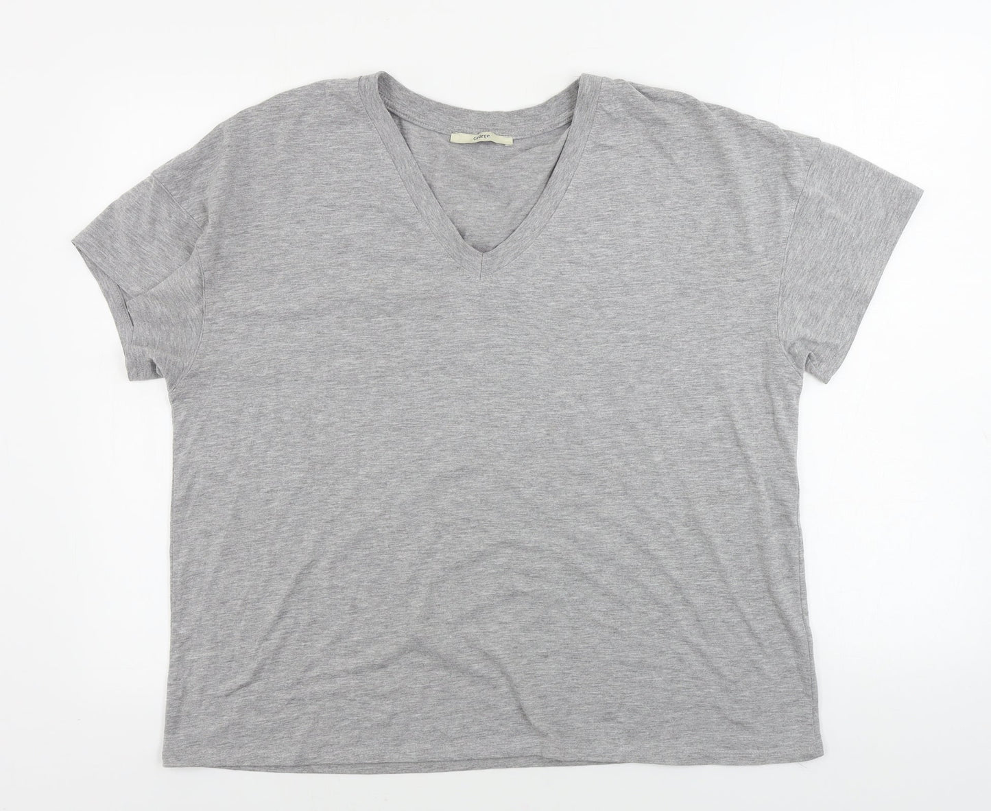 George  Mens Grey    T-Shirt Size L
