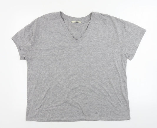 George  Mens Grey    T-Shirt Size L