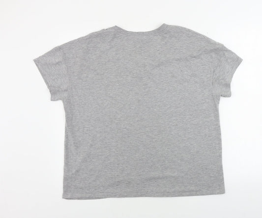 George  Mens Grey    T-Shirt Size L