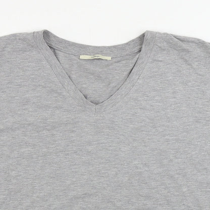 George  Mens Grey    T-Shirt Size L