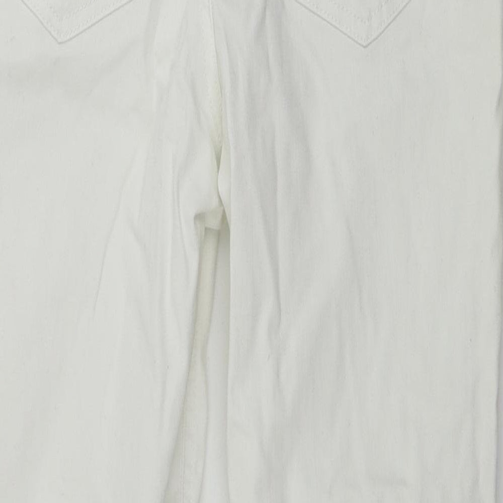 F&F  Womens White   Straight Jeans Size 28 in L26 in