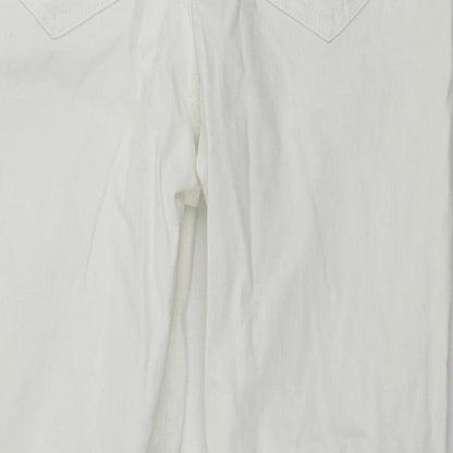 F&F  Womens White   Straight Jeans Size 28 in L26 in