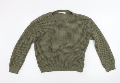 glamourus Womens Green   Pullover Jumper Size 8