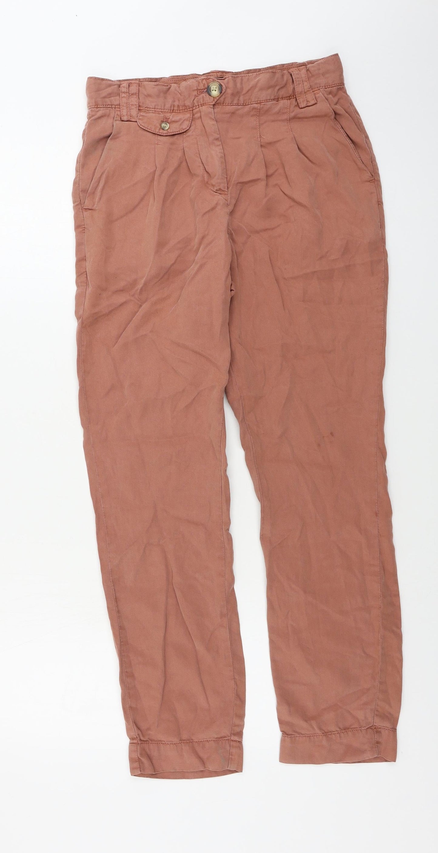 Womens UK Size 8 NEXT Regular Fit  Pink Trousers