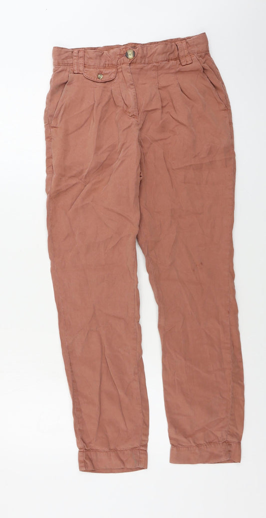 Womens UK Size 8 NEXT Regular Fit  Pink Trousers