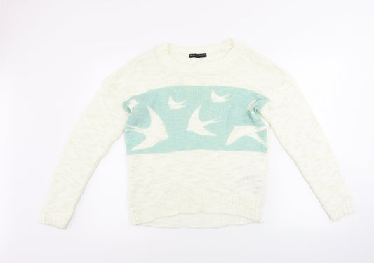 Blonde & Blonde   Womens Grey   Pullover Jumper Size 8