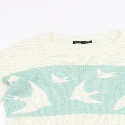 Blonde & Blonde   Womens Grey   Pullover Jumper Size 8